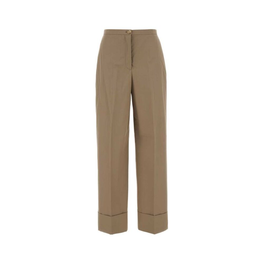 Agnona Women Cappuccino Cotton Pant